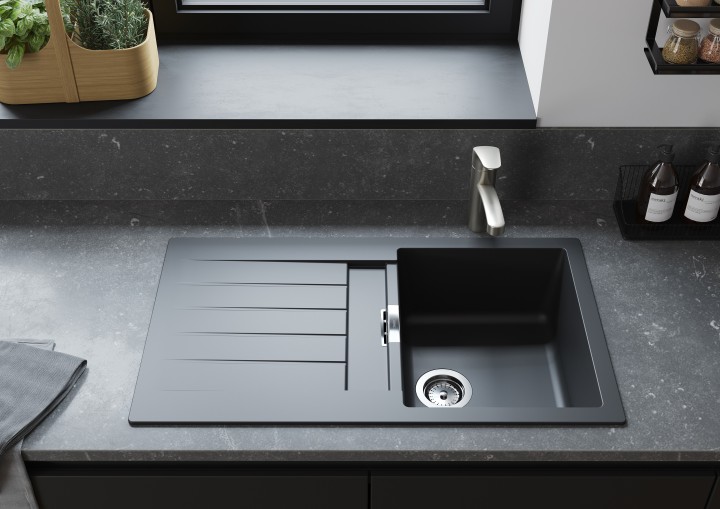 S520-F345 Evier enc 345 égout