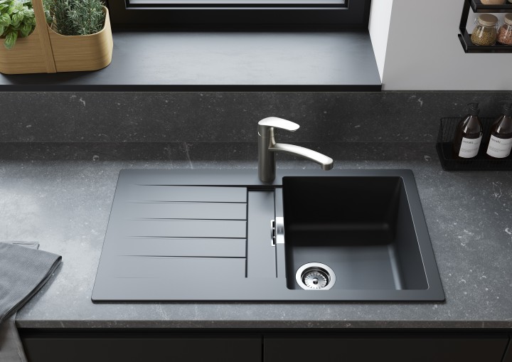 S520-F345 Evier enc 345 égout