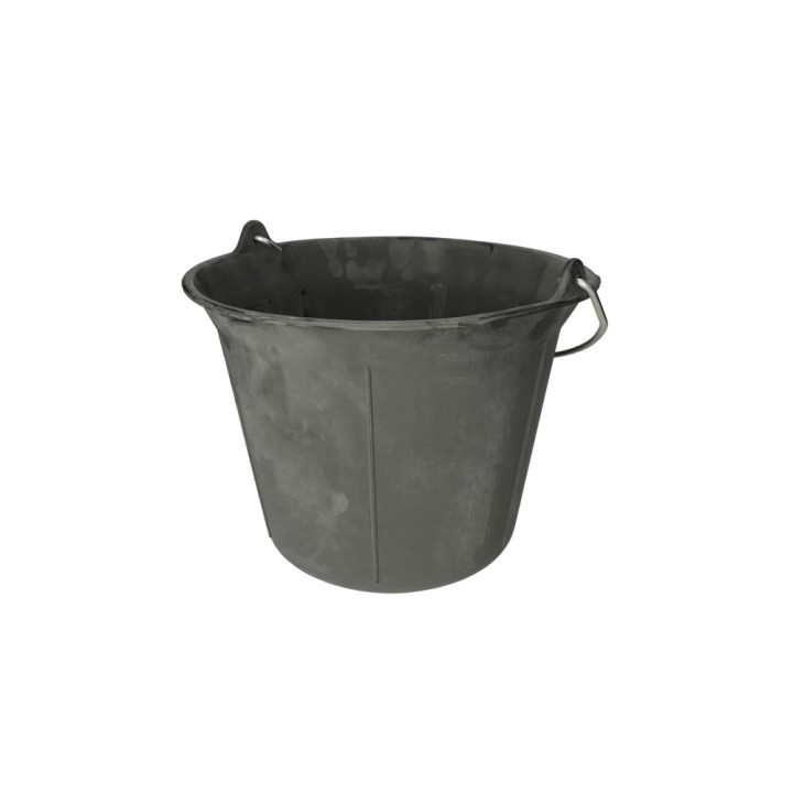 Seau caoutchouc noir, 11L