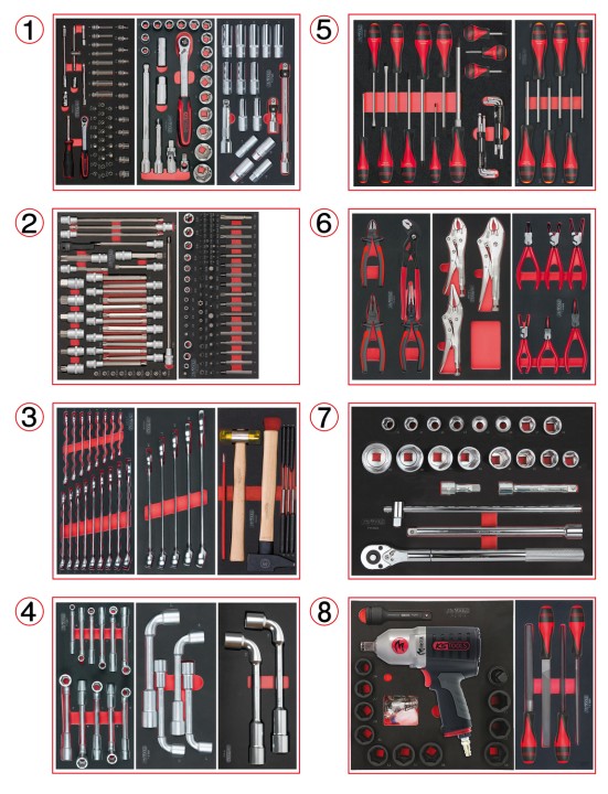 Servante 14 tiroirs - 354 pcs