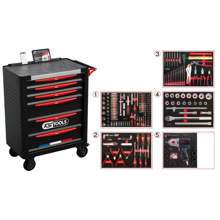 Servante 6 tir France, 298 pcs