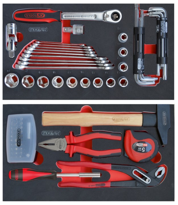 Servante mobile équipée 77pcs