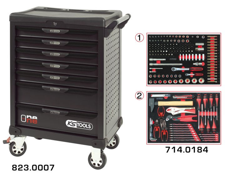 Servante One 7 tiroirs 184 pcs