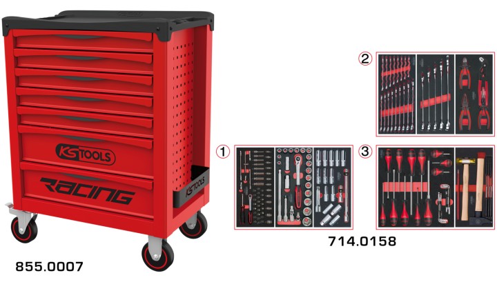 Servante RACING 7 t 158 pcs