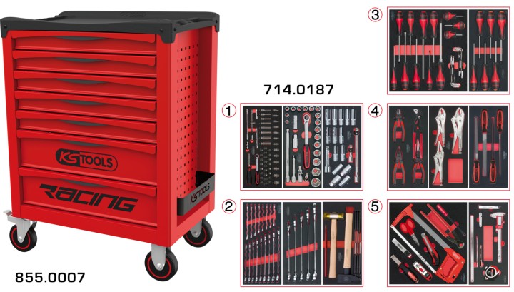 Servante RACING 7 t 187 pcs
