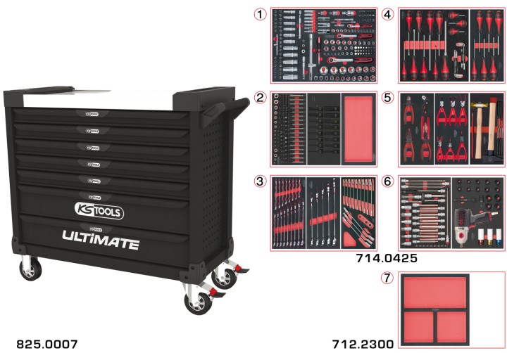 Servante ULTI XL 7 tir. 248pcs