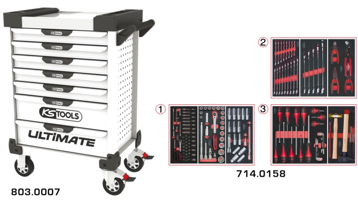 Servante ULTIMATE 7 tir 158pcs