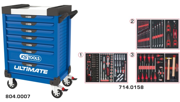 Servante ULTIMATE 7 tir 158pcs