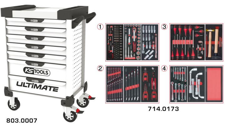 Servante ULTIMATE 7 tir 173pcs