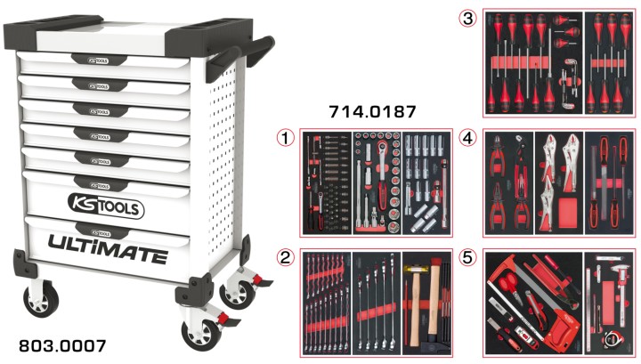 Servante ULTIMATE 7 tir 187pcs