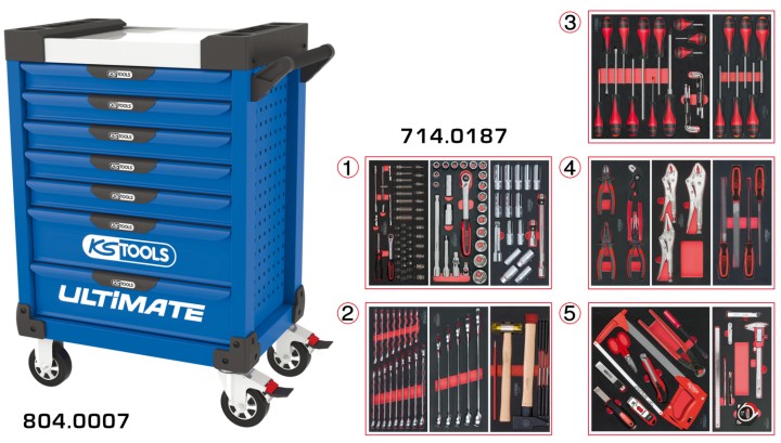 Servante ULTIMATE 7 tir 187pcs