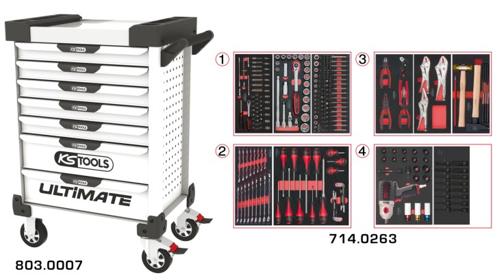 Servante ULTIMATE 7 tir 263pcs