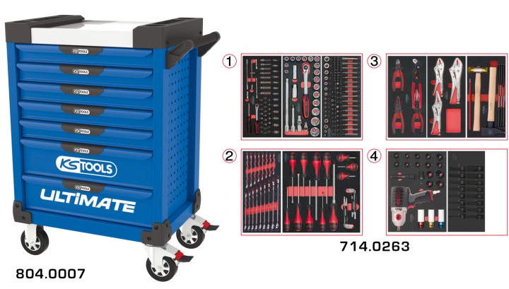 Servante ULTIMATE 7 tir 263pcs