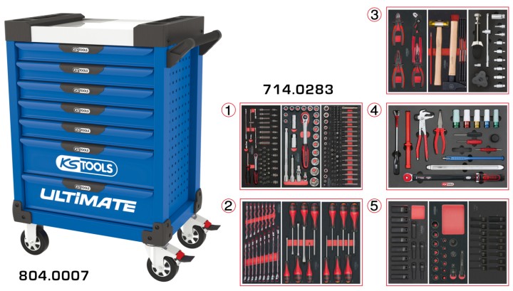 Servante ULTIMATE 7 tir 283pcs