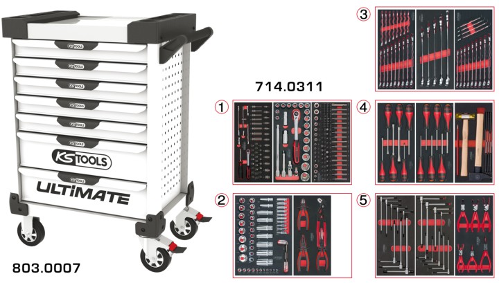 Servante ULTIMATE 7 tir 311pcs