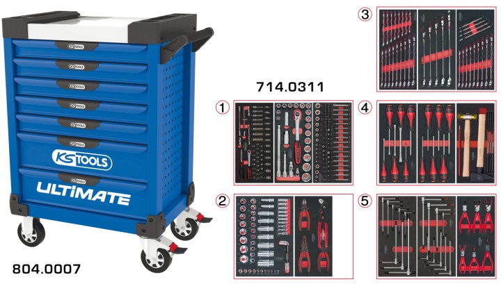 Servante ULTIMATE 7 tir 311pcs