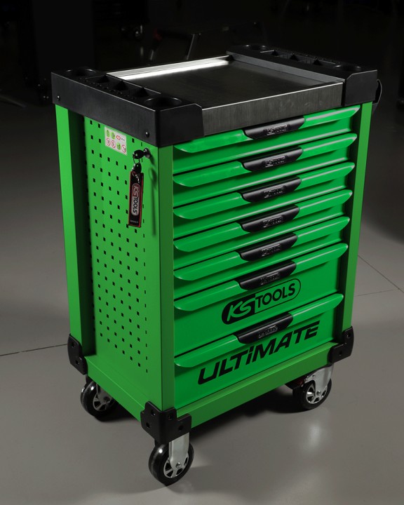 Servante ULTIMATE vert, 7 tir.
