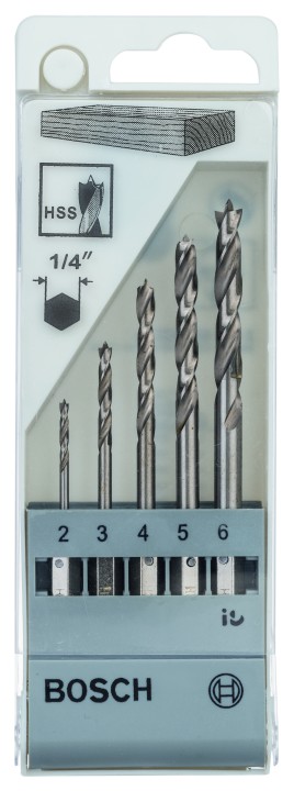 Set de 5 Mèches à Bois PRO six