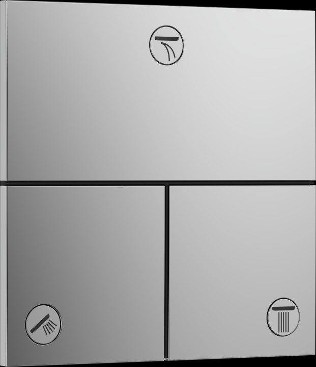ShowerSelect Comfort E Set Robinet d'arrêt 3 fonc