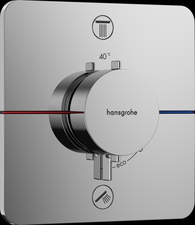 ShowerSelect Comfort Q Set mit therm encas EN1717