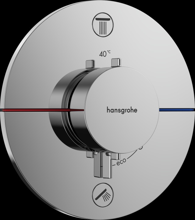 ShowerSelect Comfort S Set mit therm encas 2 fonc