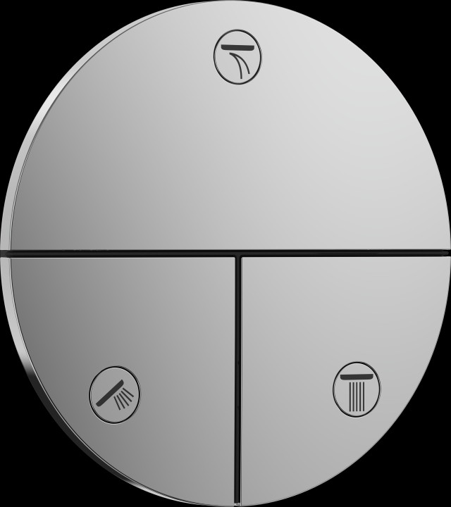 ShowerSelect Comfort S Set Robinet arrêt 3 fonc