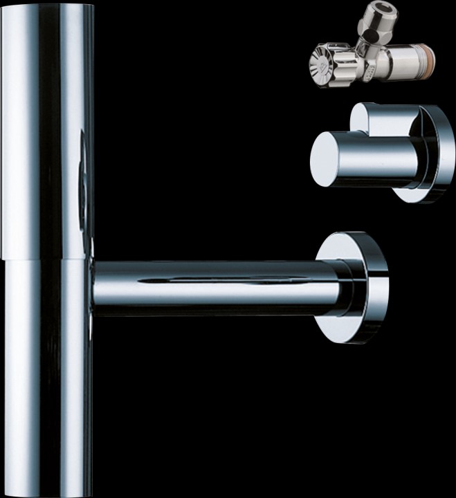 Siphon + 2 robinets d'arrêt