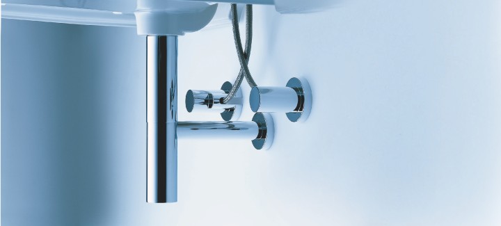 Siphon + 2 robinets d'arrêt