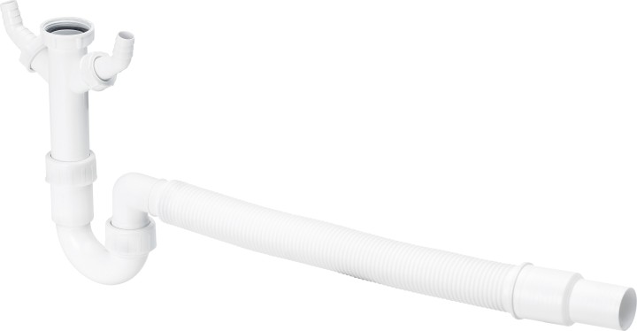 Siphon anti-odeur tubulaire 7985.17   1 1/2 X 40/50