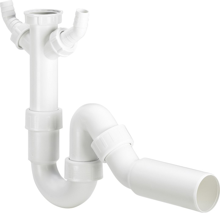 Siphon anti-odeur tubulaire 7985.32   1 1/2 X 50