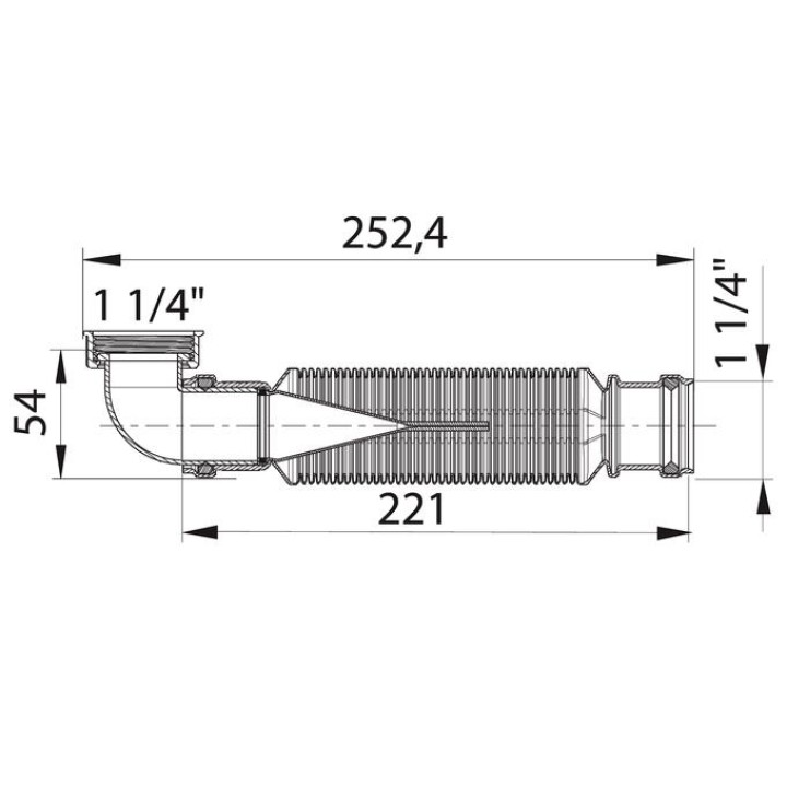 SIPHON DE LAVABO SENZO Ø32