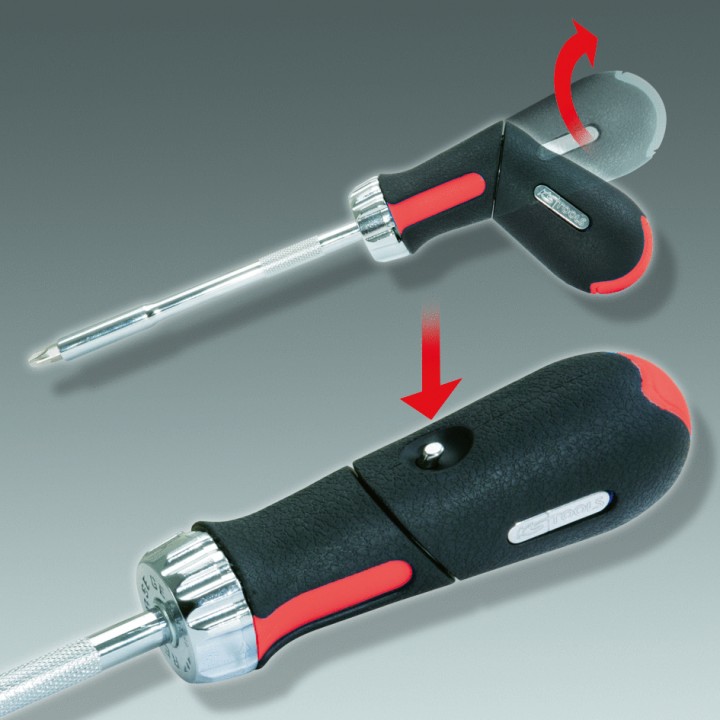 Tournevis revolver à cliquet