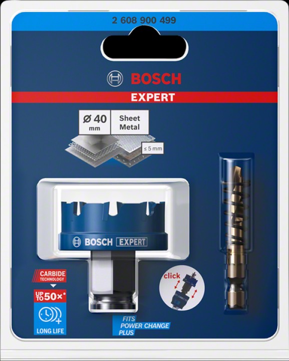 Trépan Carb.Précis.Métal Ø40