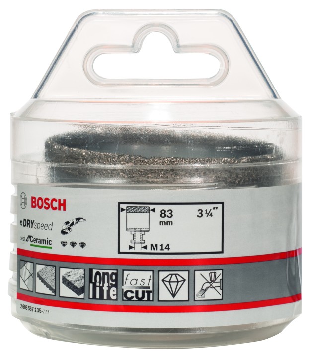 Trépan diamant a sec PRO 83 mm