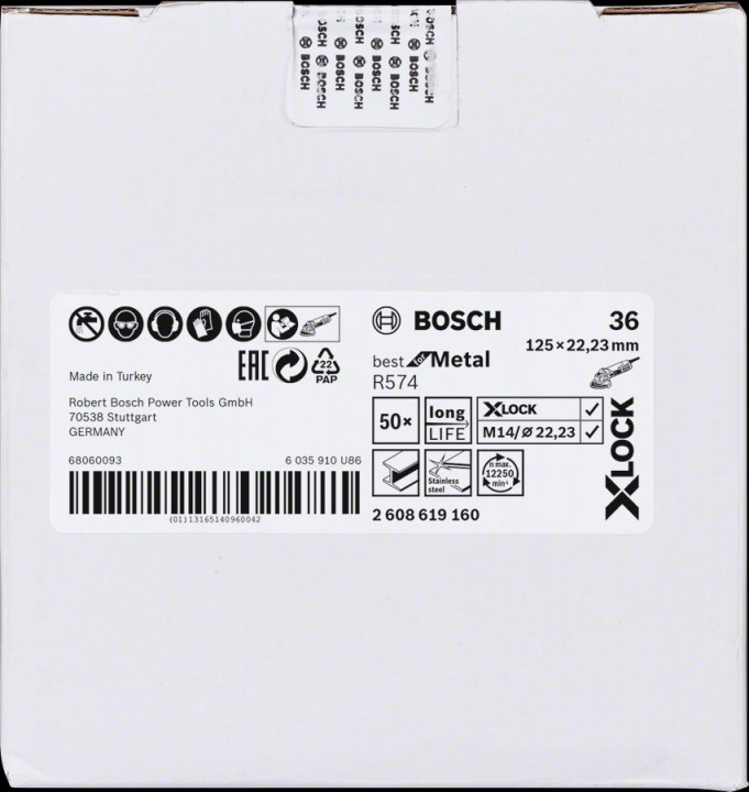 XLock Abr Fib Bst Met 125 G36