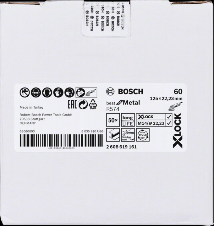 XLock Abr Fib Bst Met 125 G60