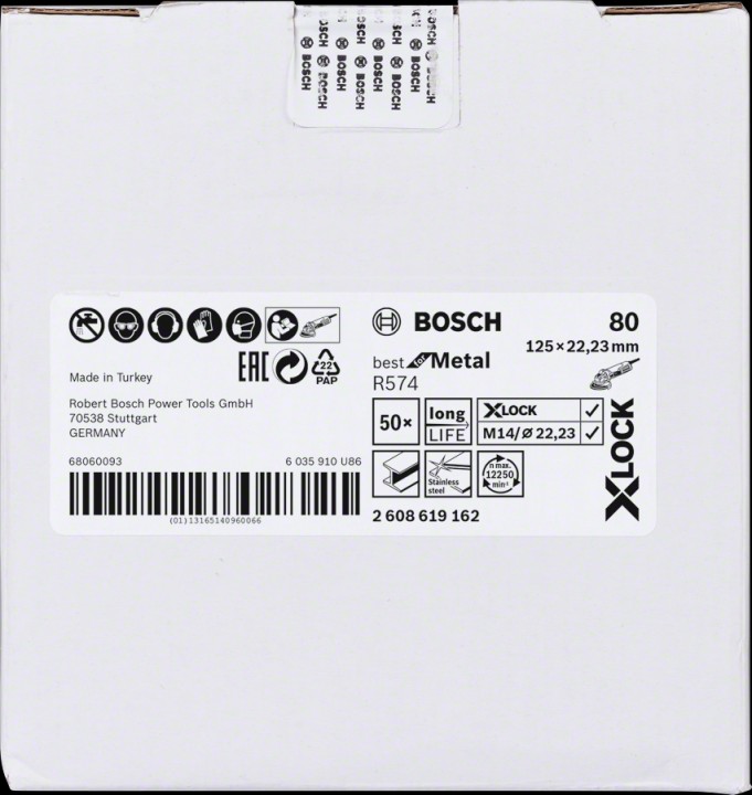 XLock Abr Fib Bst Met 125 G80