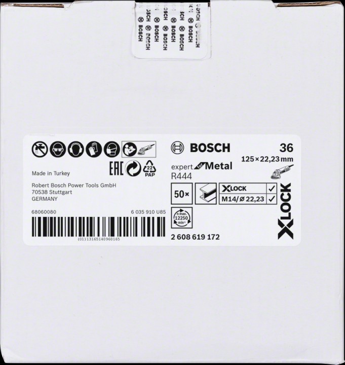 XLock Abr Fib Exp Met 125 G36