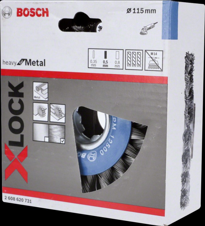 XLock Brosse ø115 Acier 0,5mm