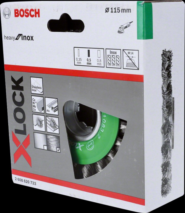XLock Brosse ø115 Inox 0,5mm