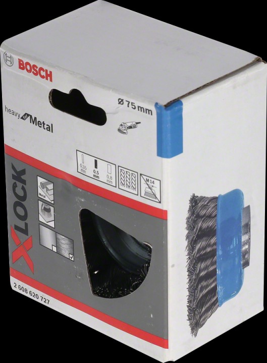 XLock Brosse ø75 Acier 0,5mm