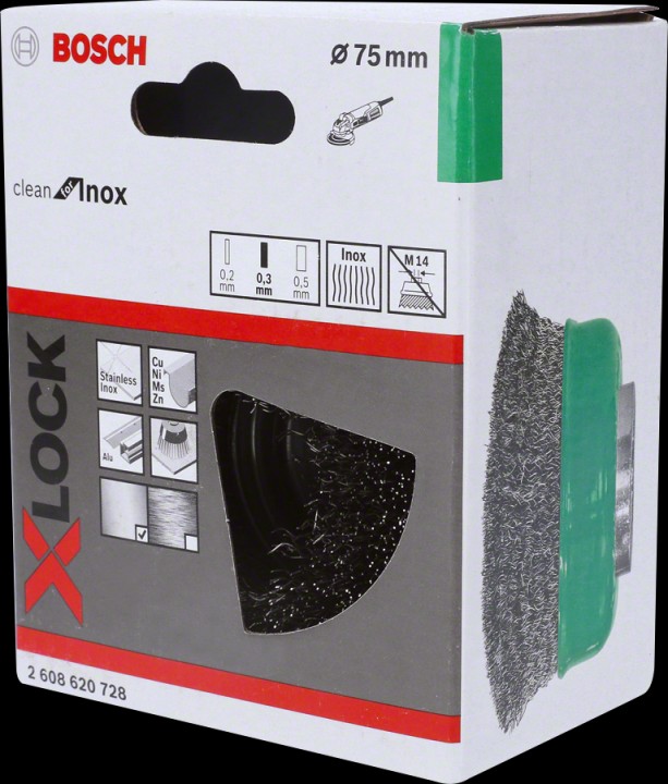 XLock Brosse ø75 Inox 0,3mm