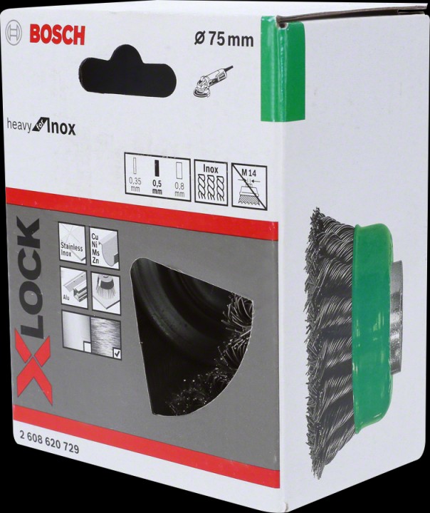 XLock Brosse ø75 Inox 0,5mm