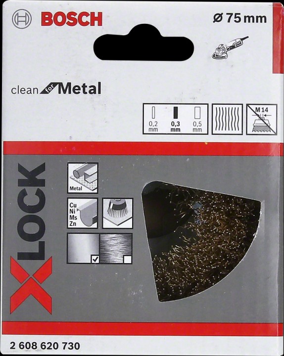 XLock Brosse ø75 laiton 0,3mm