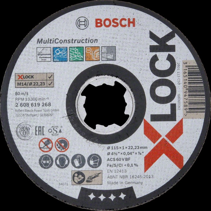XLock Disque 115x1 Multiconstr