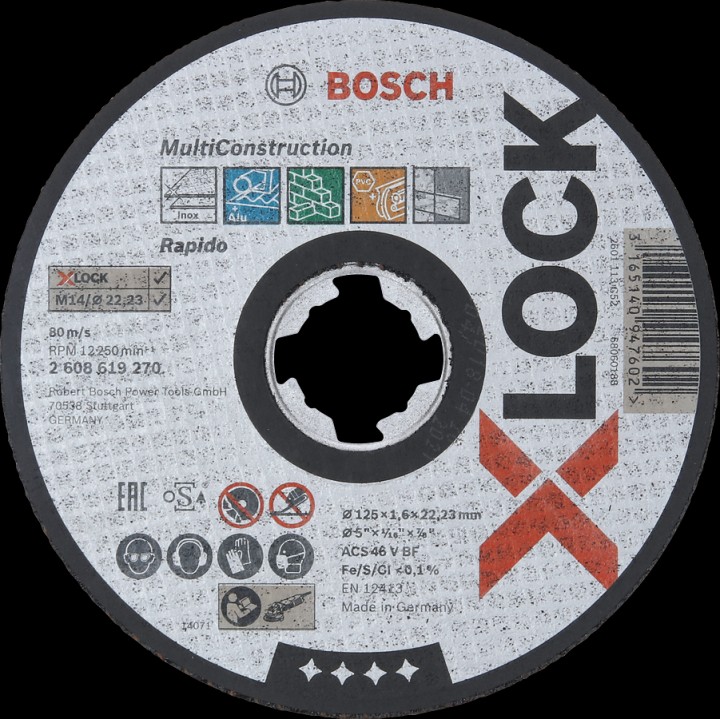 XLock Disque 125x1,6 Multicons