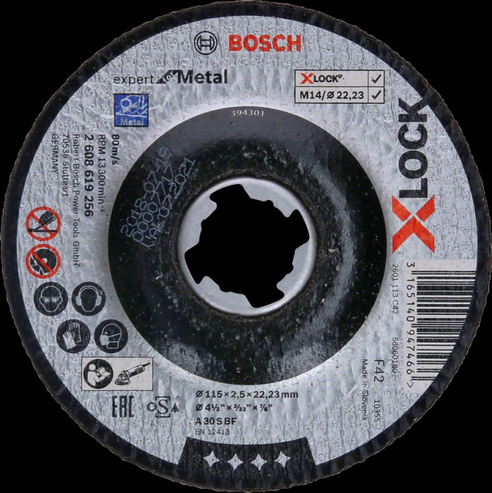 XLock Disque Exp Metal 115x2,5