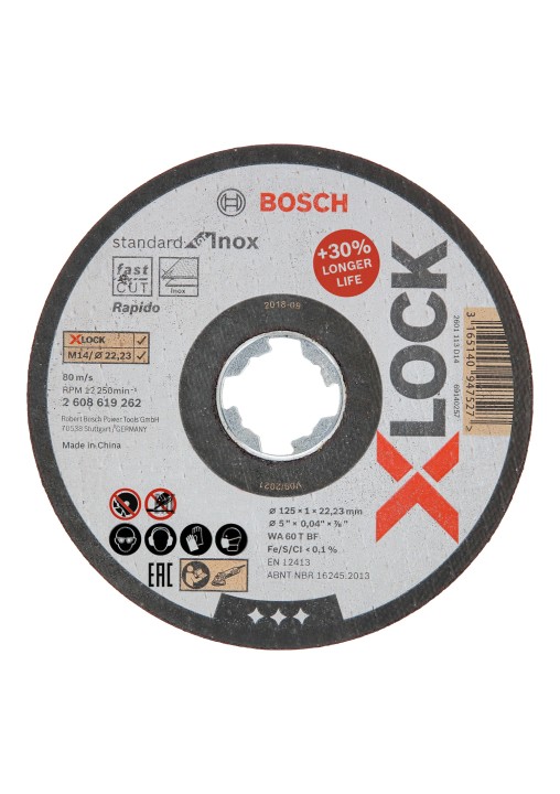 Xlock Disque Std Inox Plat