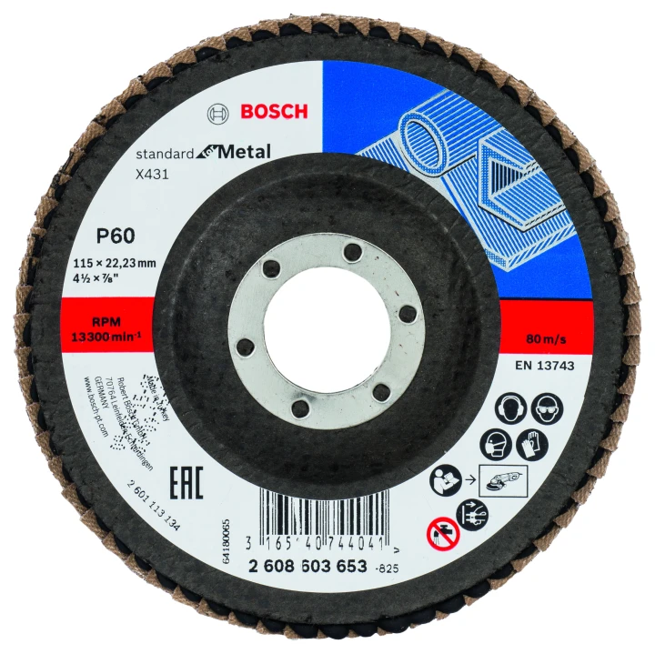 1 P LAMELLE STD METAL 115MM G6