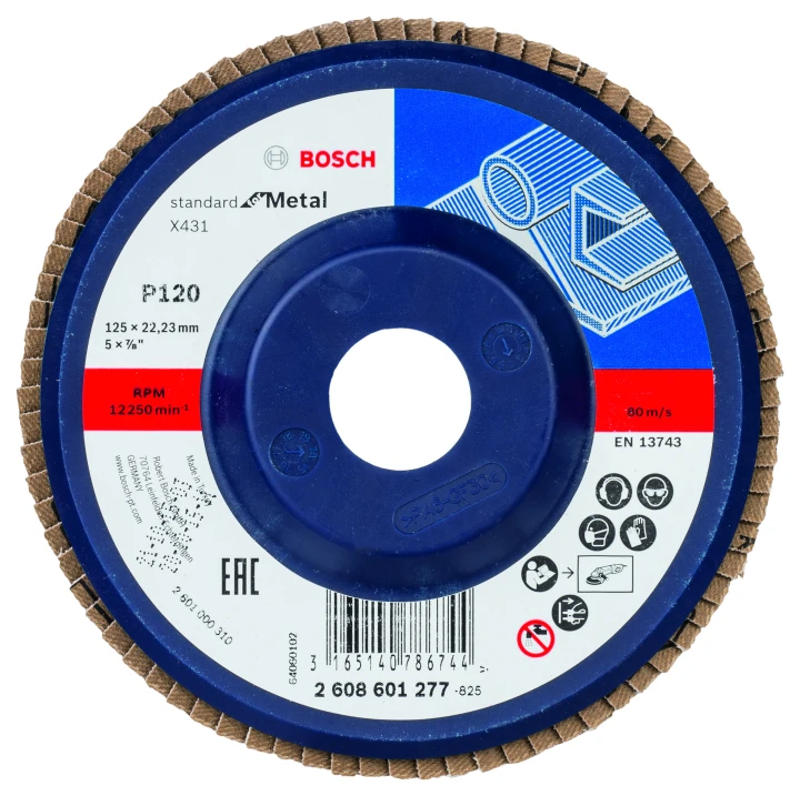 1 P LAMELLE STD METAL 125MM G1